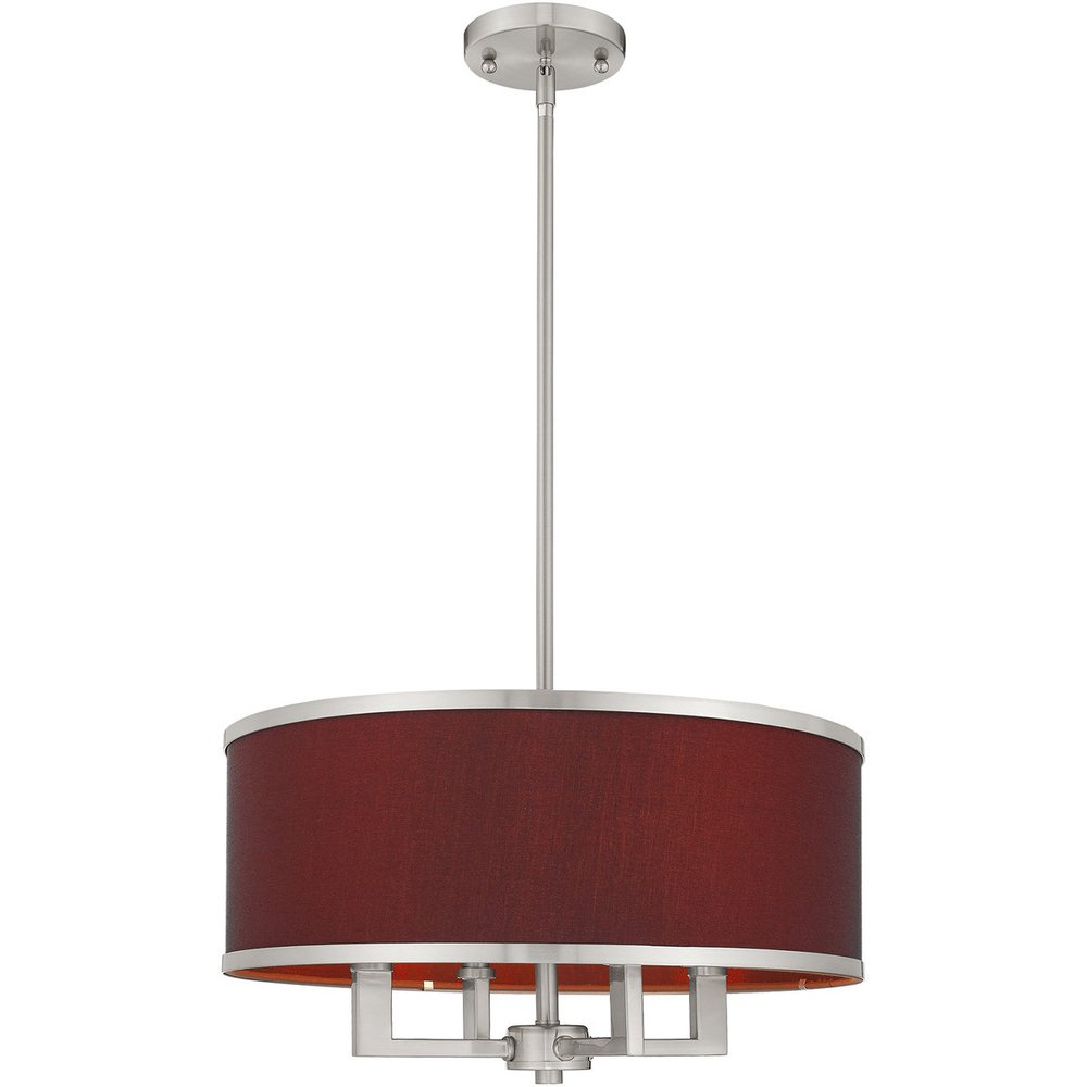 Four Light Dimmable Chandelier With Shades