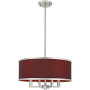 Four Light Dimmable Chandelier With Shades