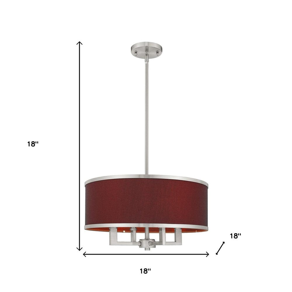Four Light Dimmable Chandelier With Shades