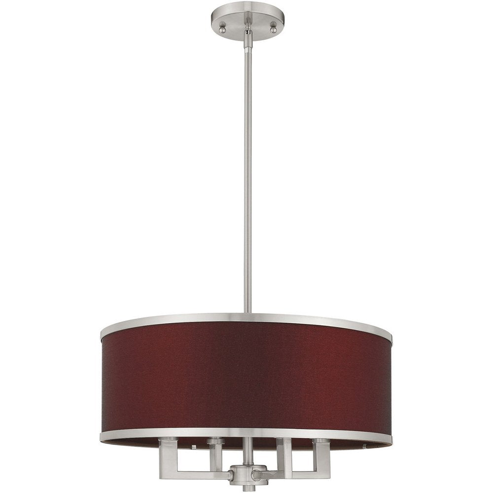 Four Light Dimmable Chandelier With Shades