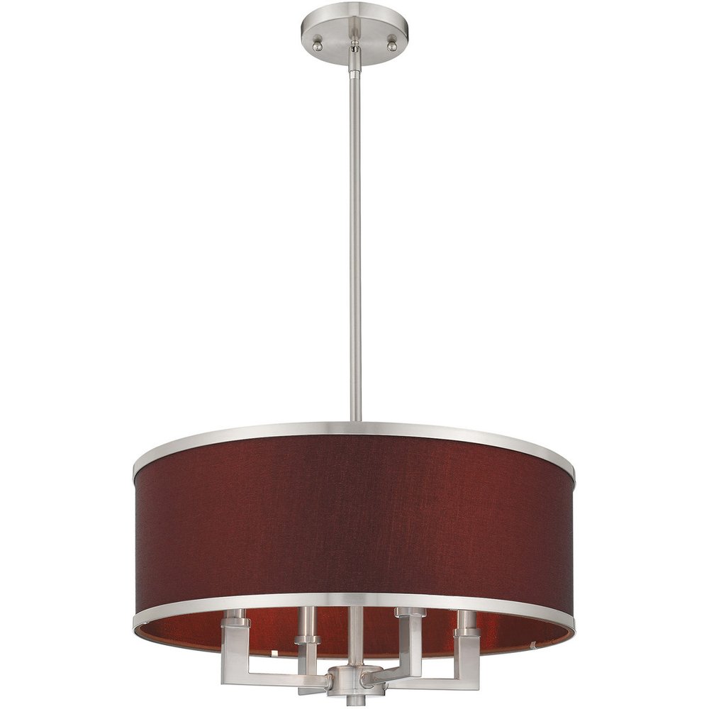 Four Light Dimmable Chandelier With Shades