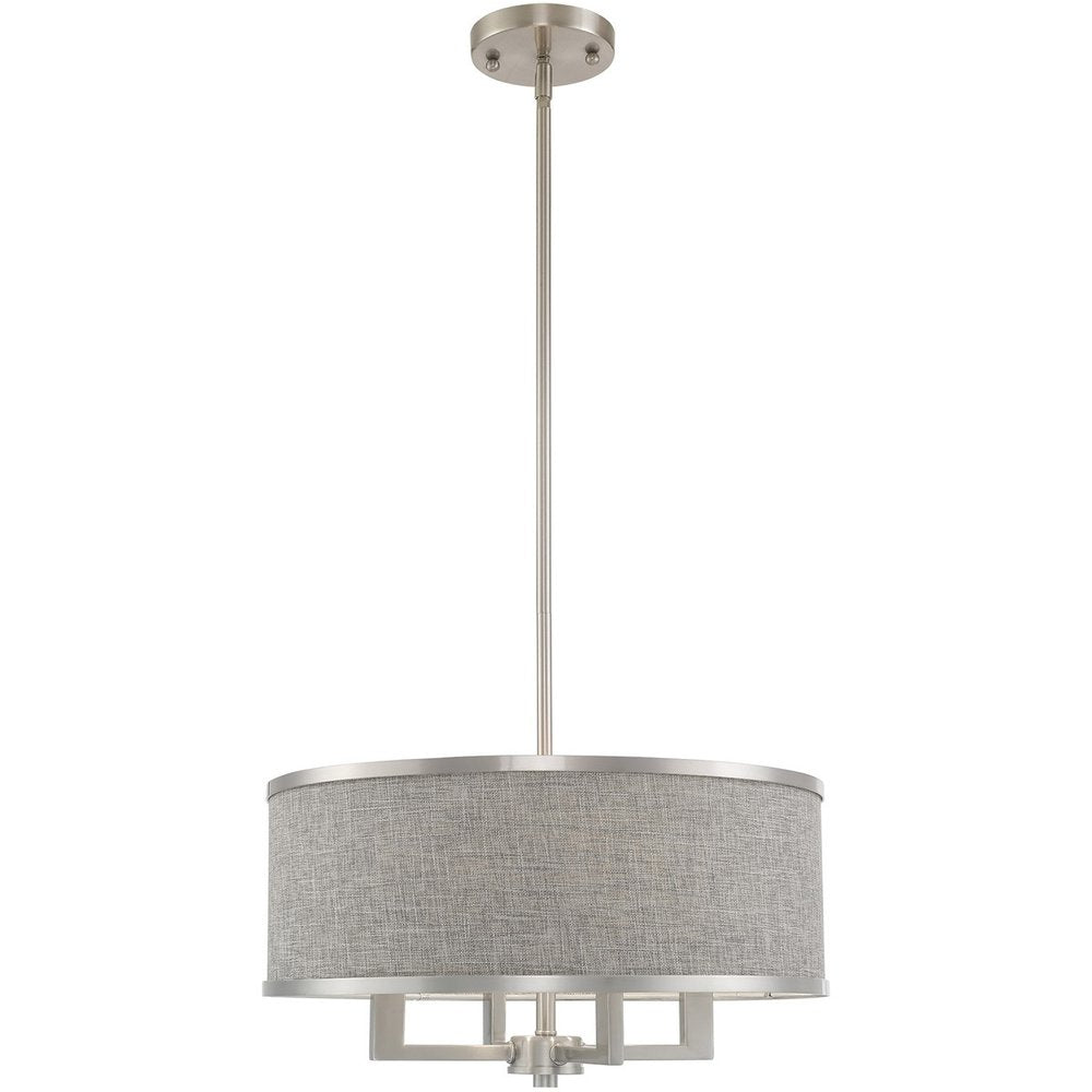 Four Light Dimmable Chandelier With Shades