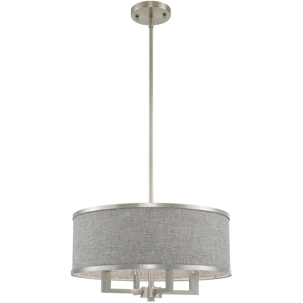 Four Light Dimmable Chandelier With Shades
