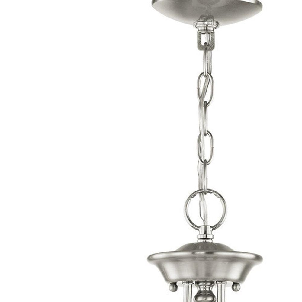 Three Light Dimmable Chandelier With Shades