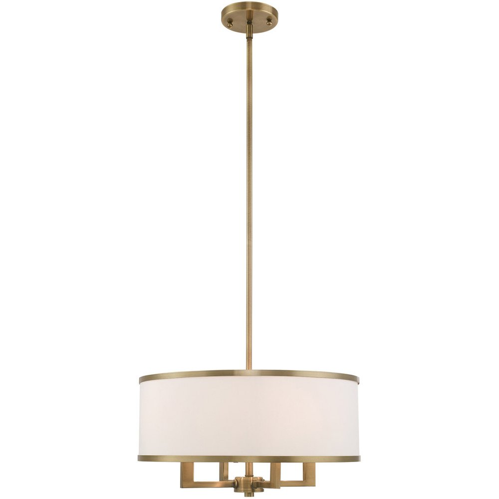Four Light Dimmable Chandelier With Shades