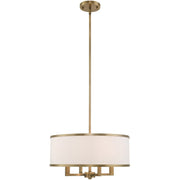 Four Light Dimmable Chandelier With Shades