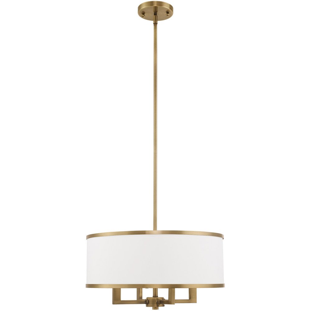 Four Light Dimmable Chandelier With Shades