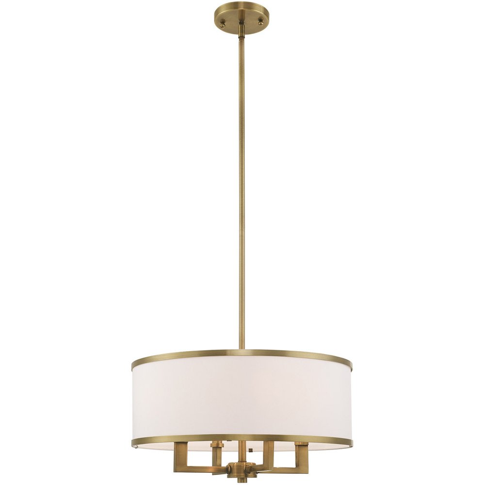 Four Light Dimmable Chandelier With Shades