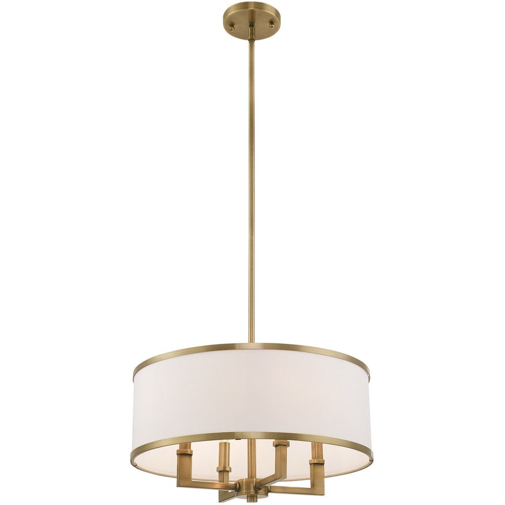 Four Light Dimmable Chandelier With Shades