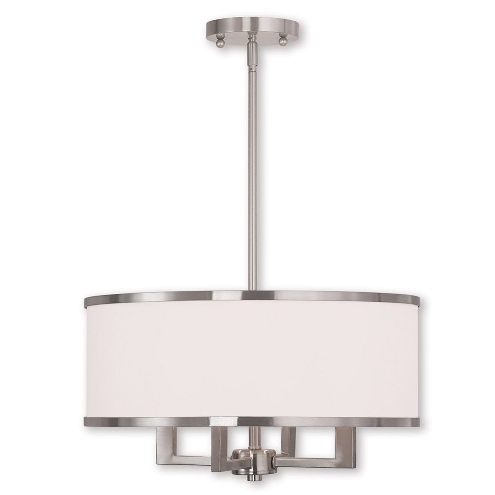 Four Light Dimmable Chandelier With Shades