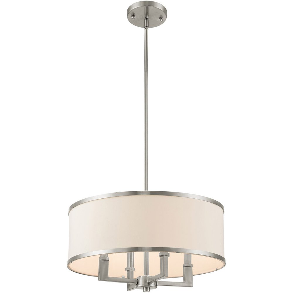 Four Light Dimmable Chandelier With Shades