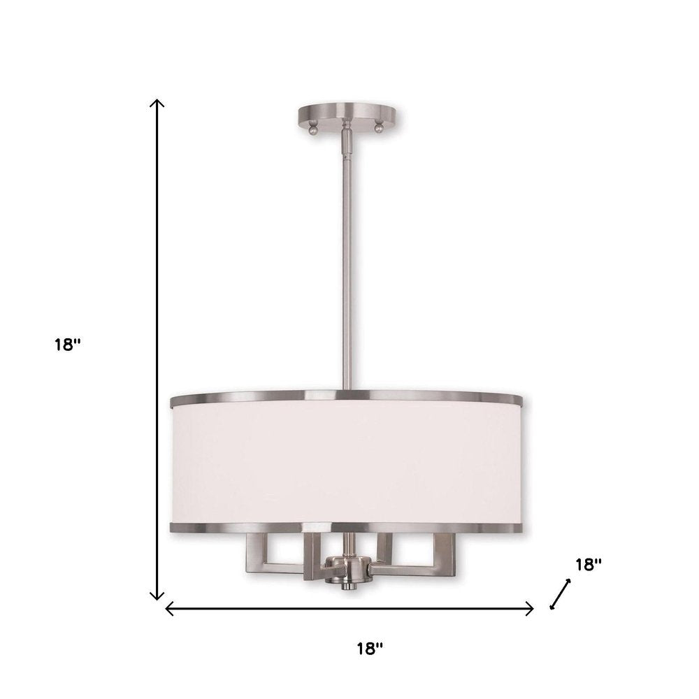 Four Light Dimmable Chandelier With Shades