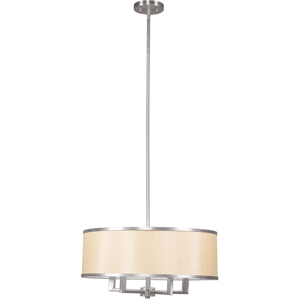Four Light Dimmable Chandelier With Shades
