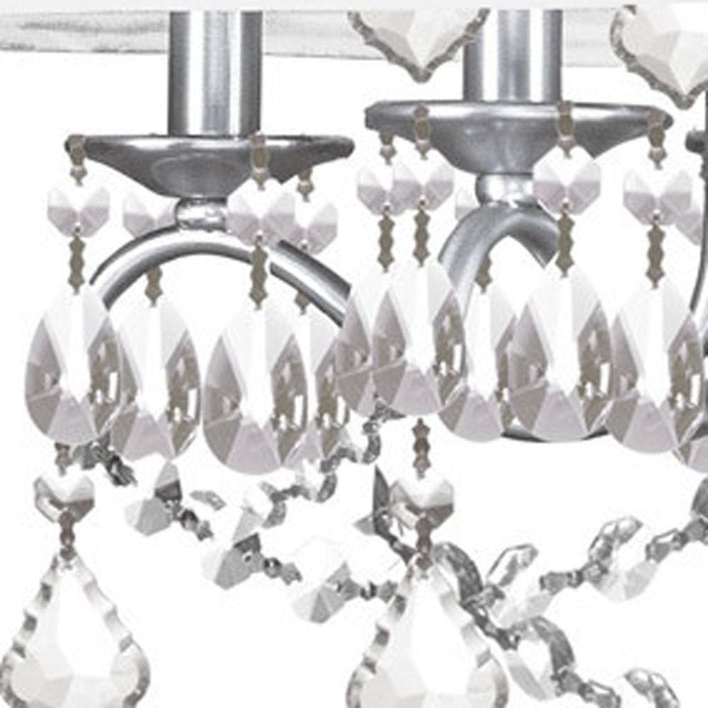 Five Light Dimmable Chandelier With Shades