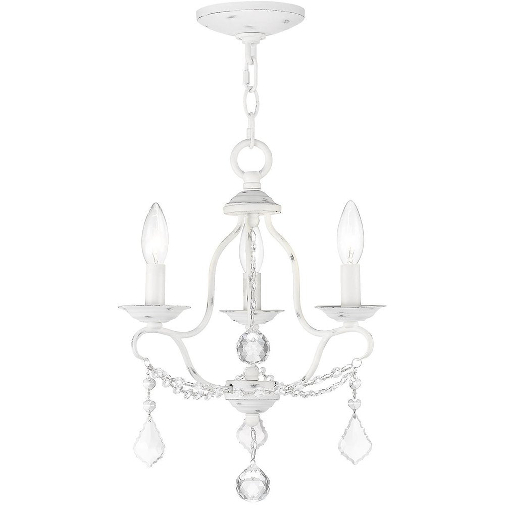 Three Light Dimmable Chandelier With Shades
