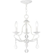 Three Light Dimmable Chandelier With Shades