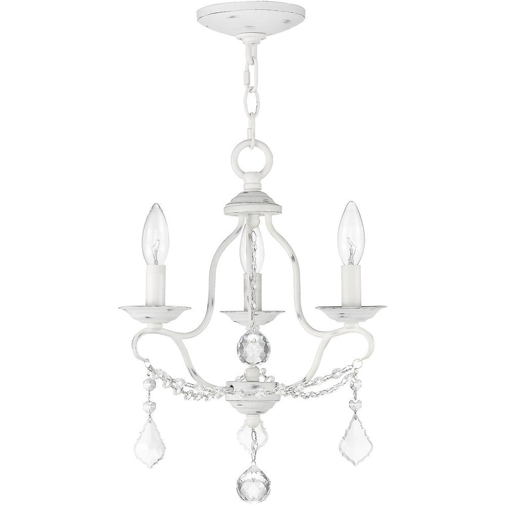 Three Light Dimmable Chandelier With Shades