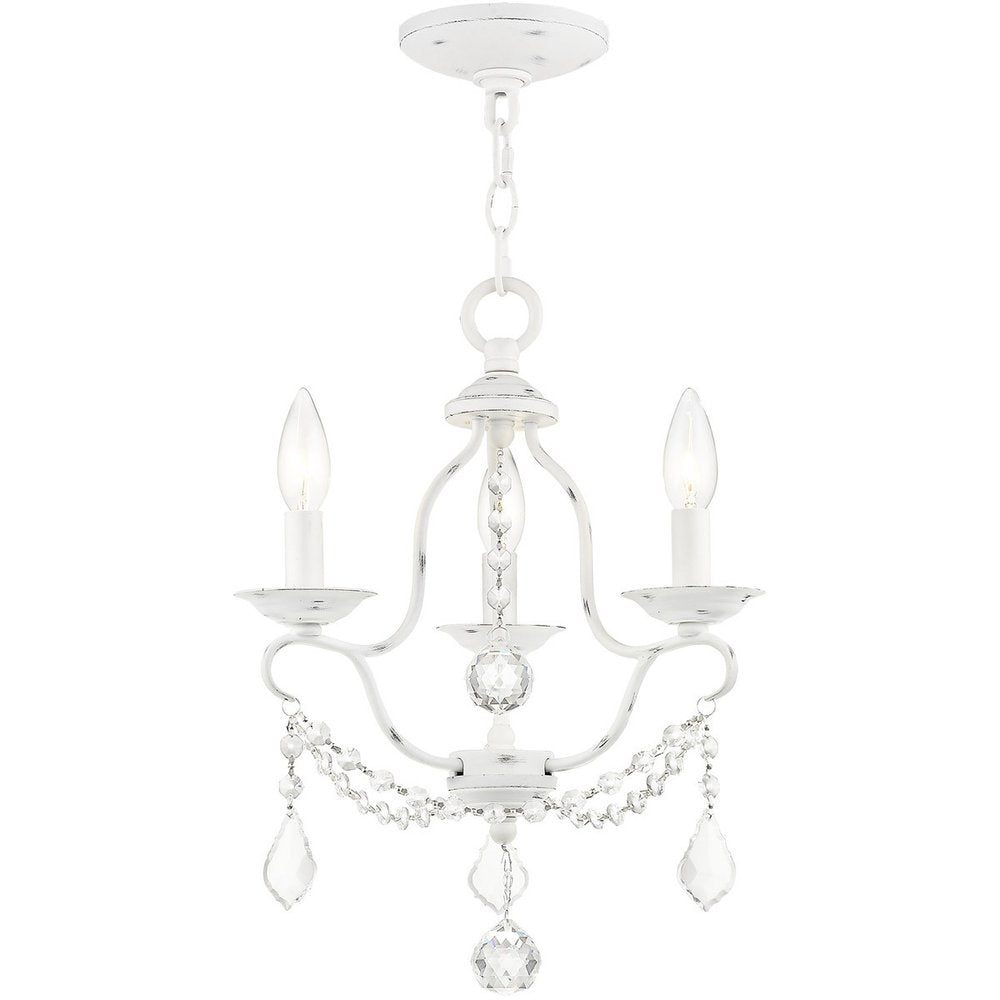 Three Light Dimmable Chandelier With Shades