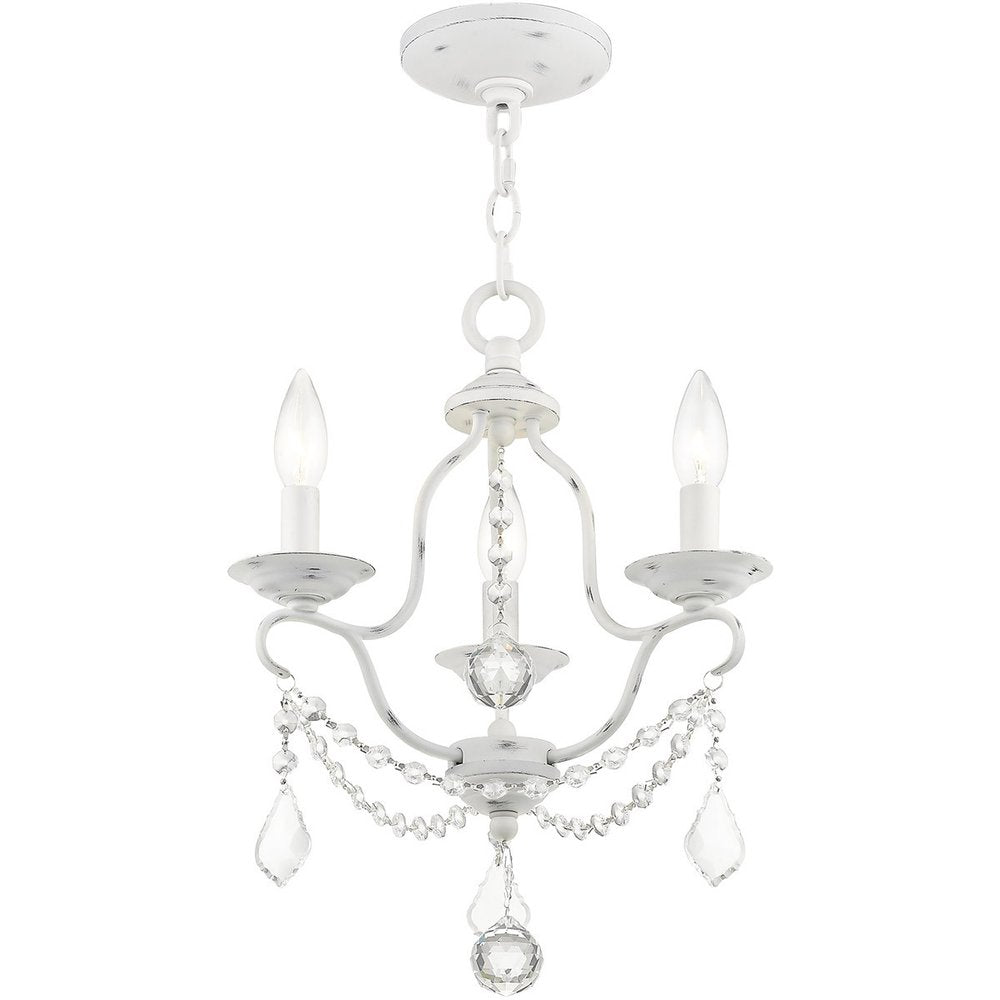 Three Light Dimmable Chandelier With Shades