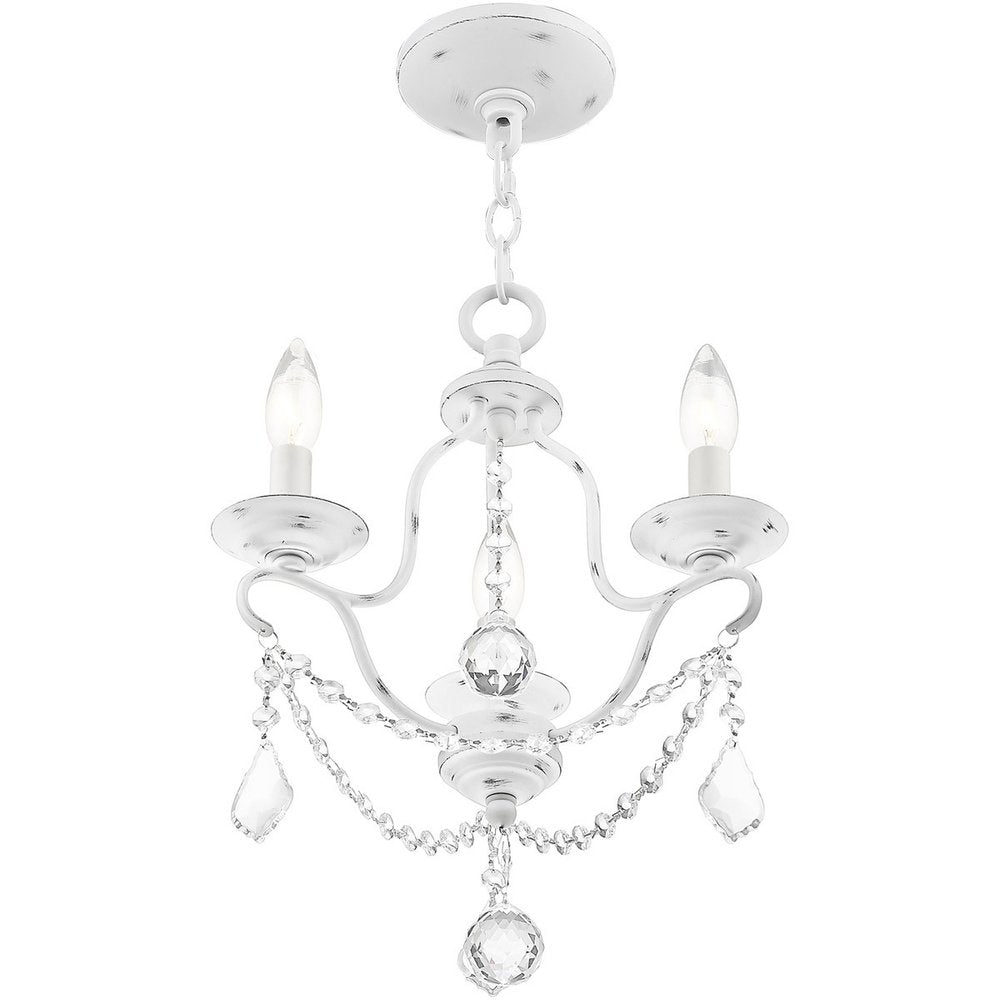 Three Light Dimmable Chandelier With Shades
