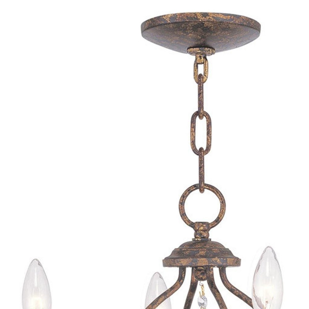 Four Light Dimmable Chandelier With Shades