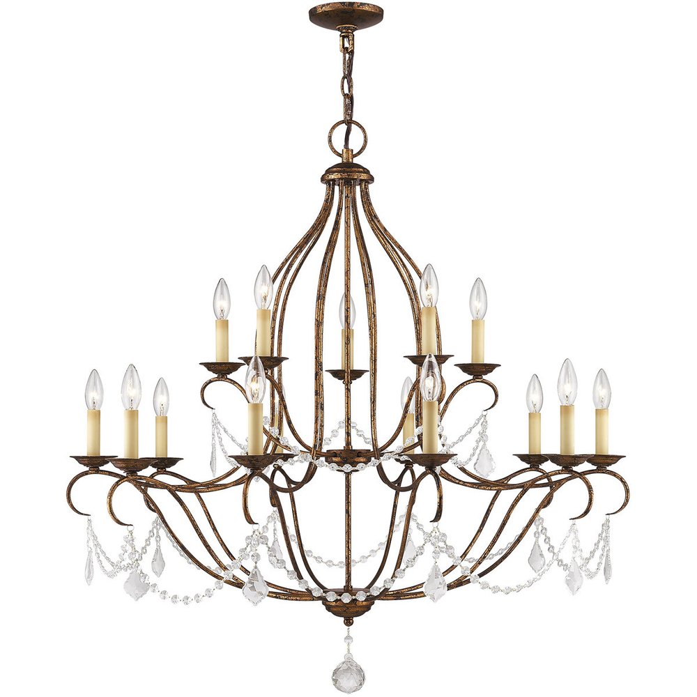 Multi Light Dimmable Chandelier With Shades