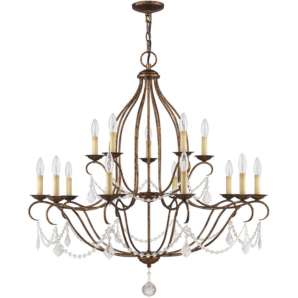 Multi Light Dimmable Chandelier With Shades