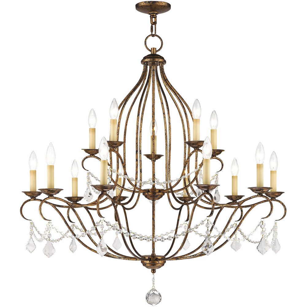 Multi Light Dimmable Chandelier With Shades