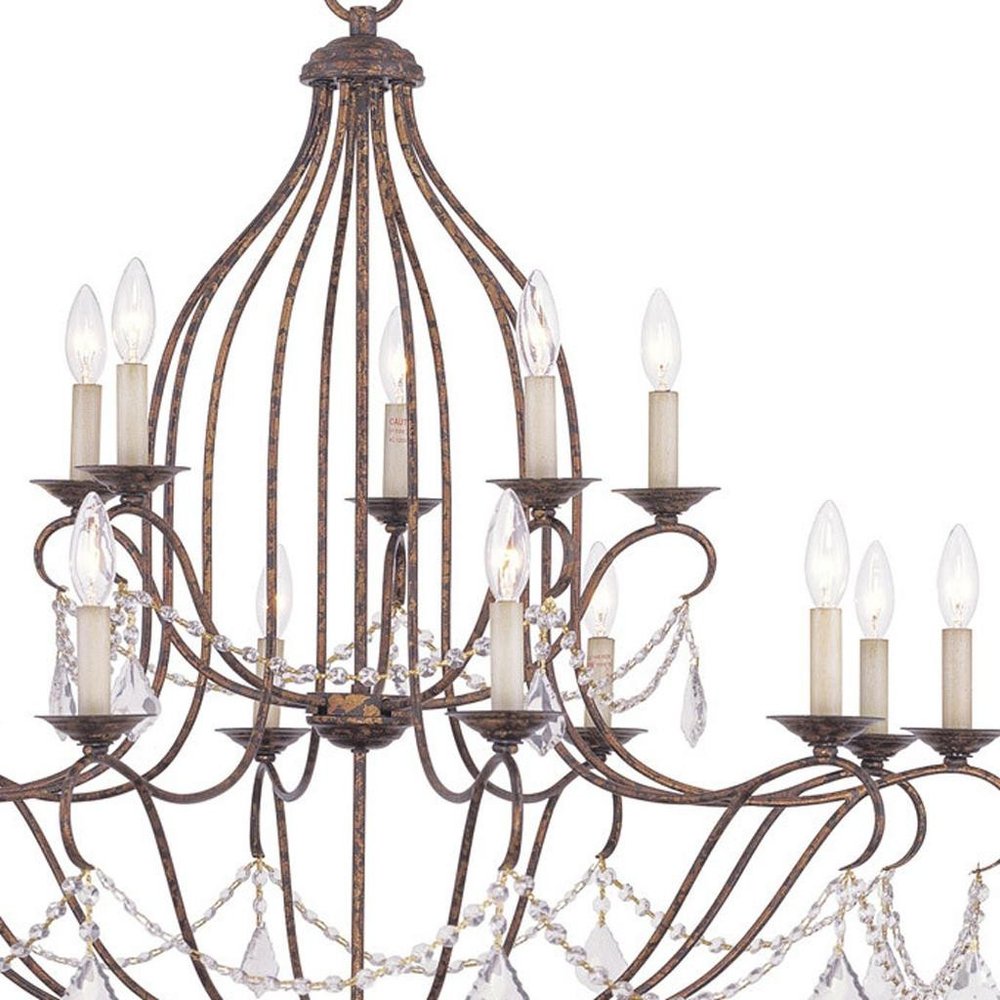 Multi Light Dimmable Chandelier With Shades
