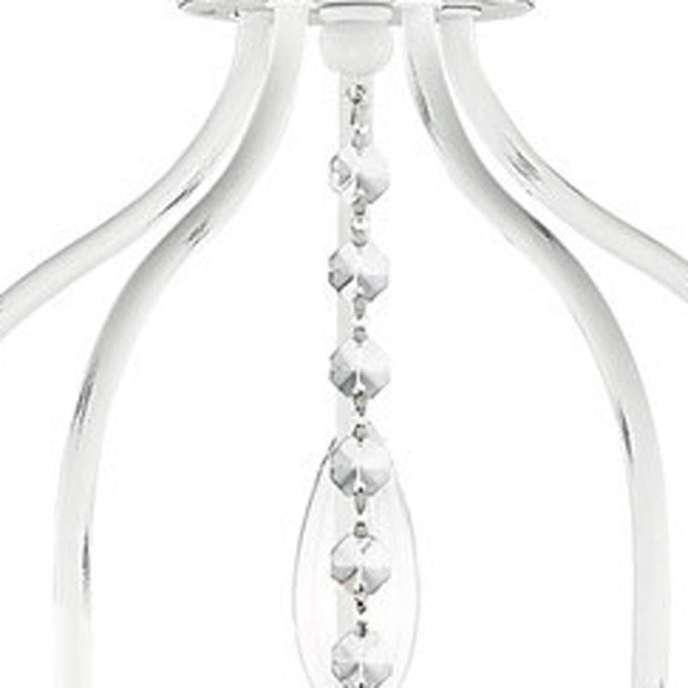 Five Light Dimmable Chandelier With Shades