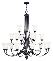 Black Multi Light Dimmable Chandelier With Shades