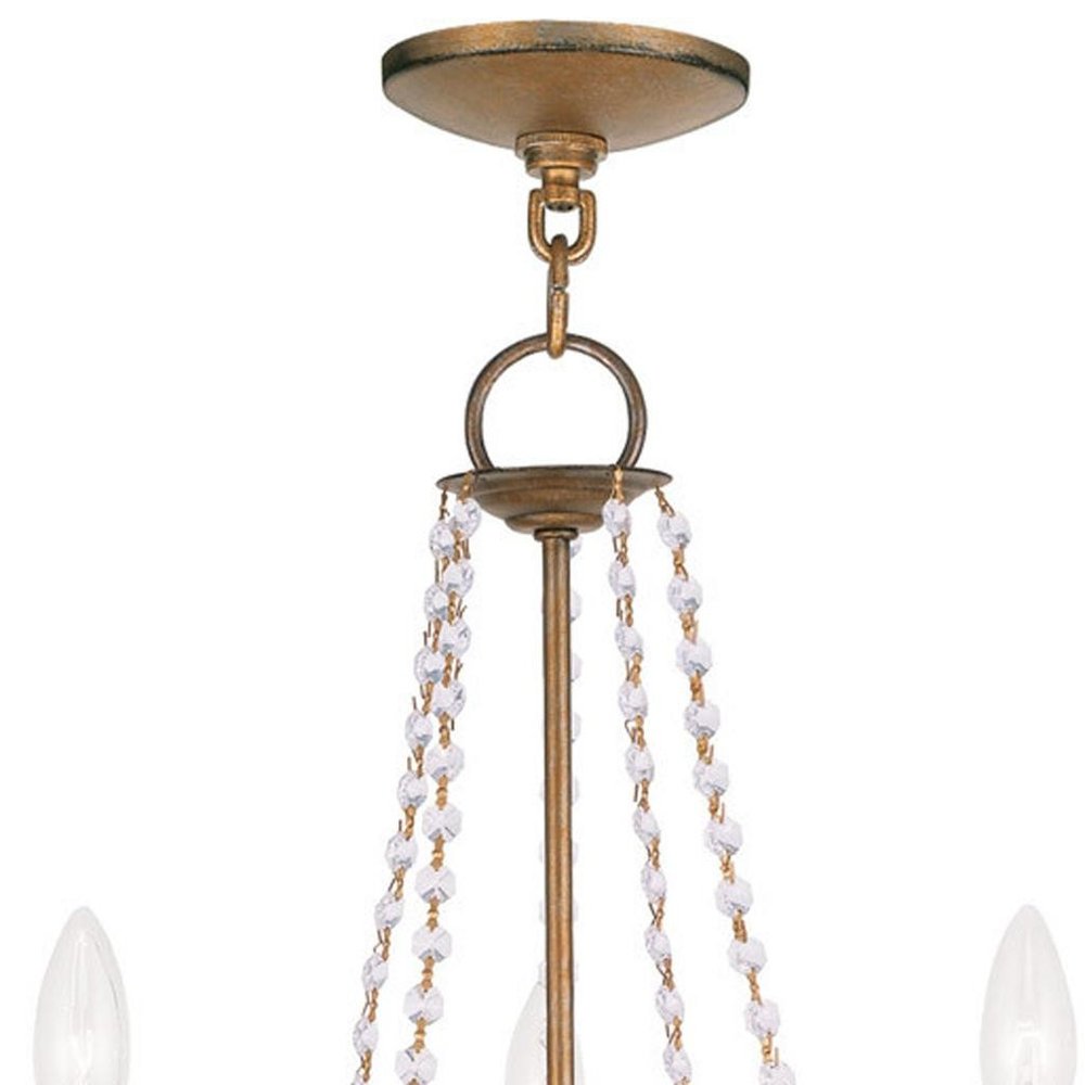 Five Light Dimmable Chandelier With Shades