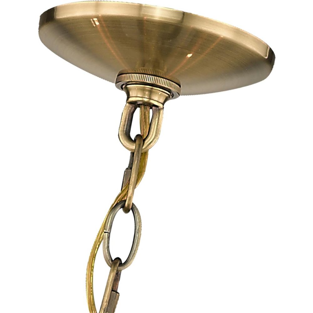 Six Light Dimmable Chandelier With Shades