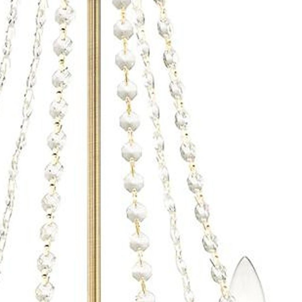Six Light Dimmable Chandelier With Shades
