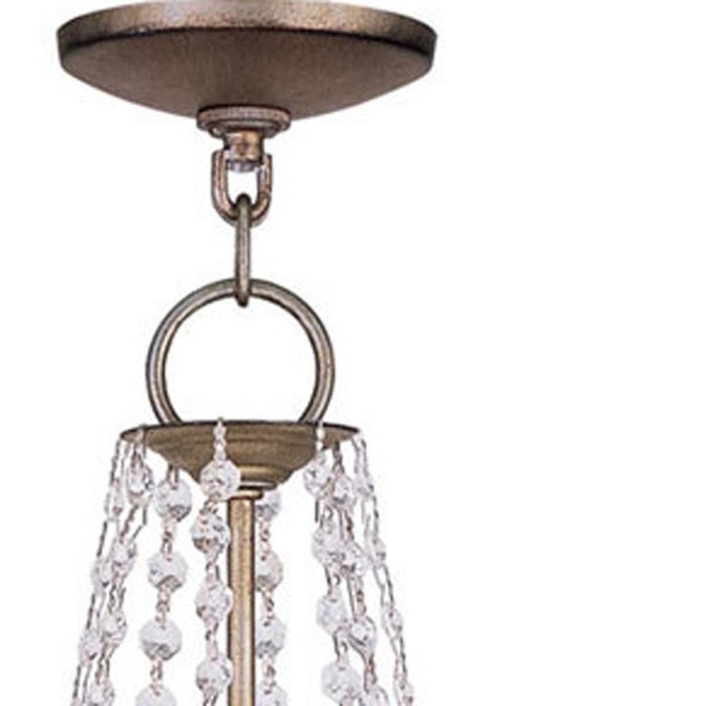 Eight Light Dimmable Chandelier With Shades