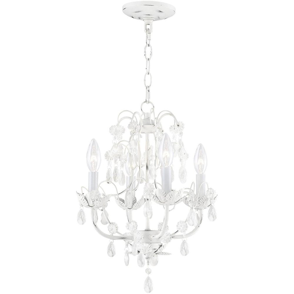 Four Light Dimmable Chandelier With Shades