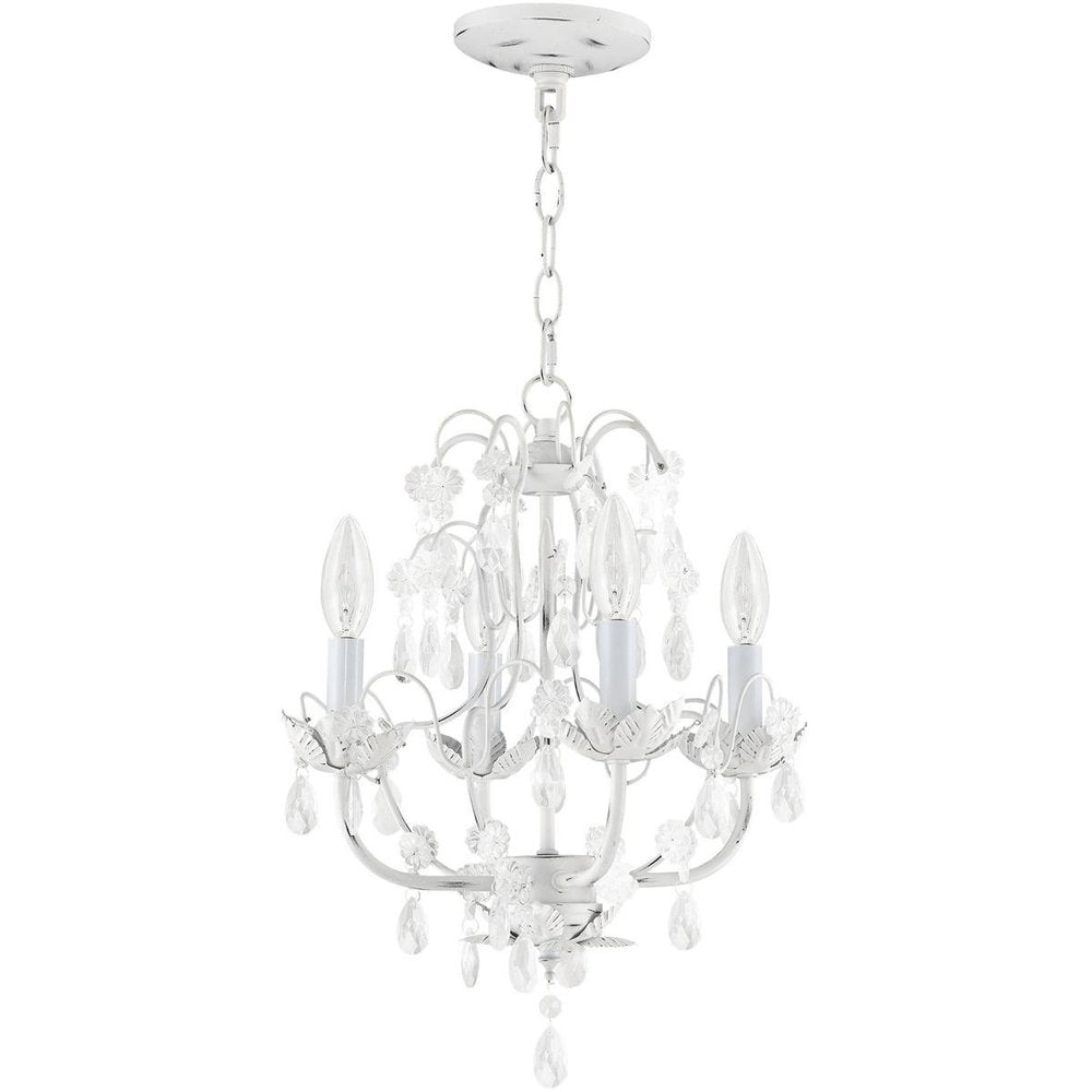 Four Light Dimmable Chandelier With Shades