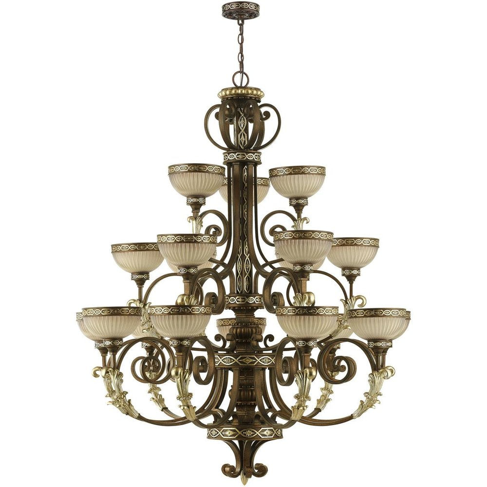 Multi Light Dimmable Chandelier With Shades