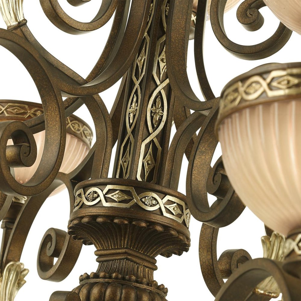 Multi Light Dimmable Chandelier With Shades