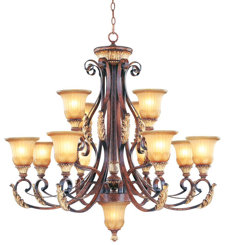Multi Light Dimmable Chandelier With Shades