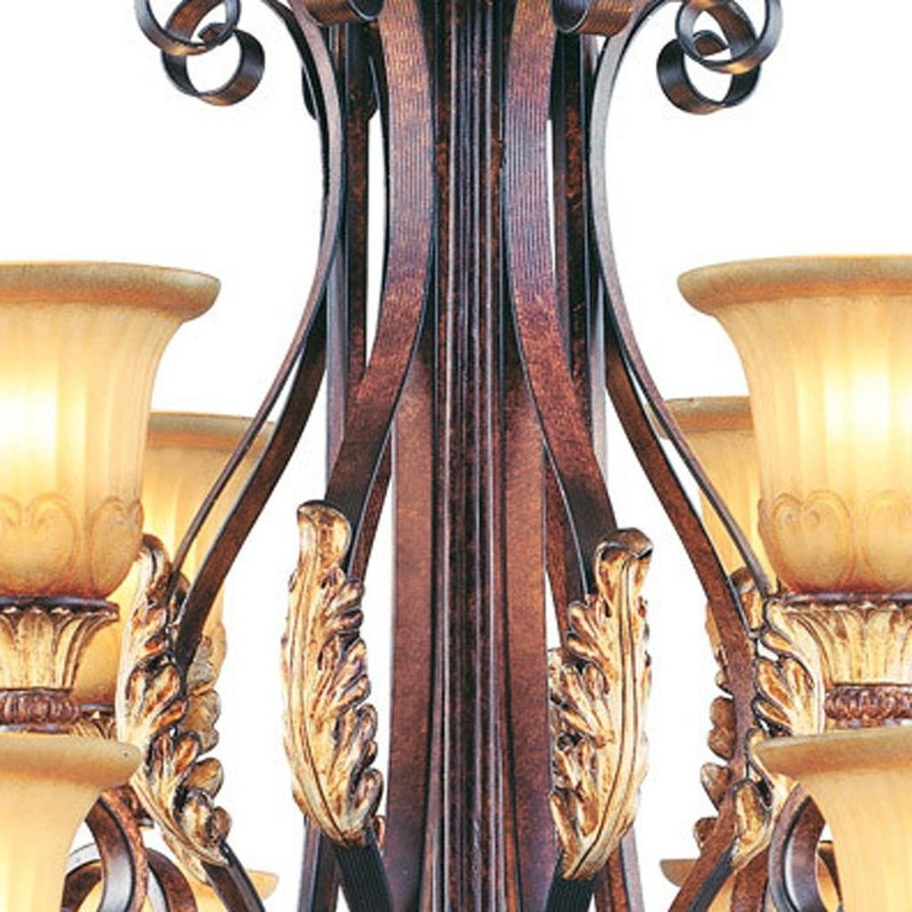 Multi Light Dimmable Chandelier With Shades
