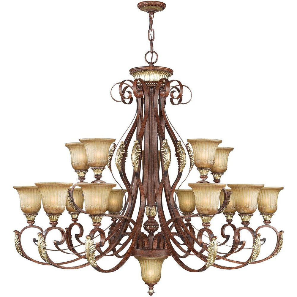 Multi Light Dimmable Chandelier With Shades