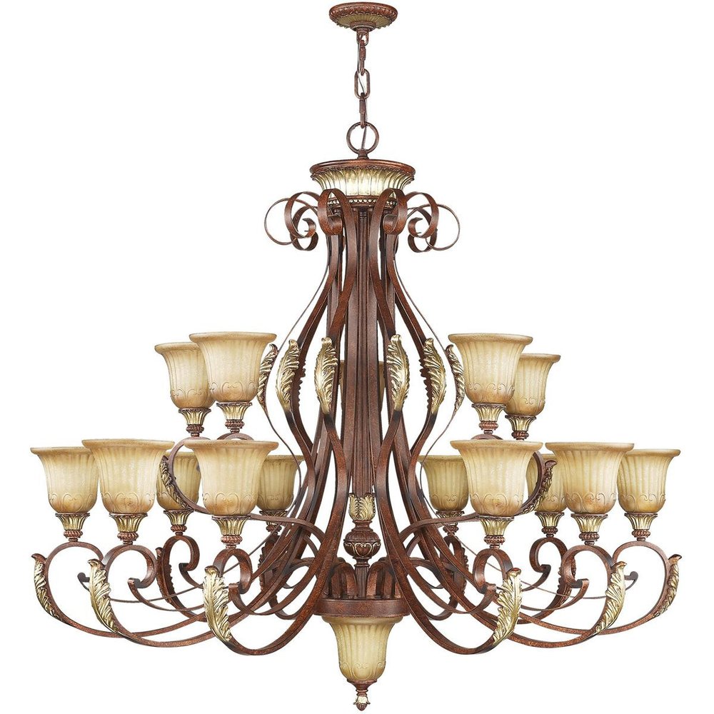Multi Light Dimmable Chandelier With Shades