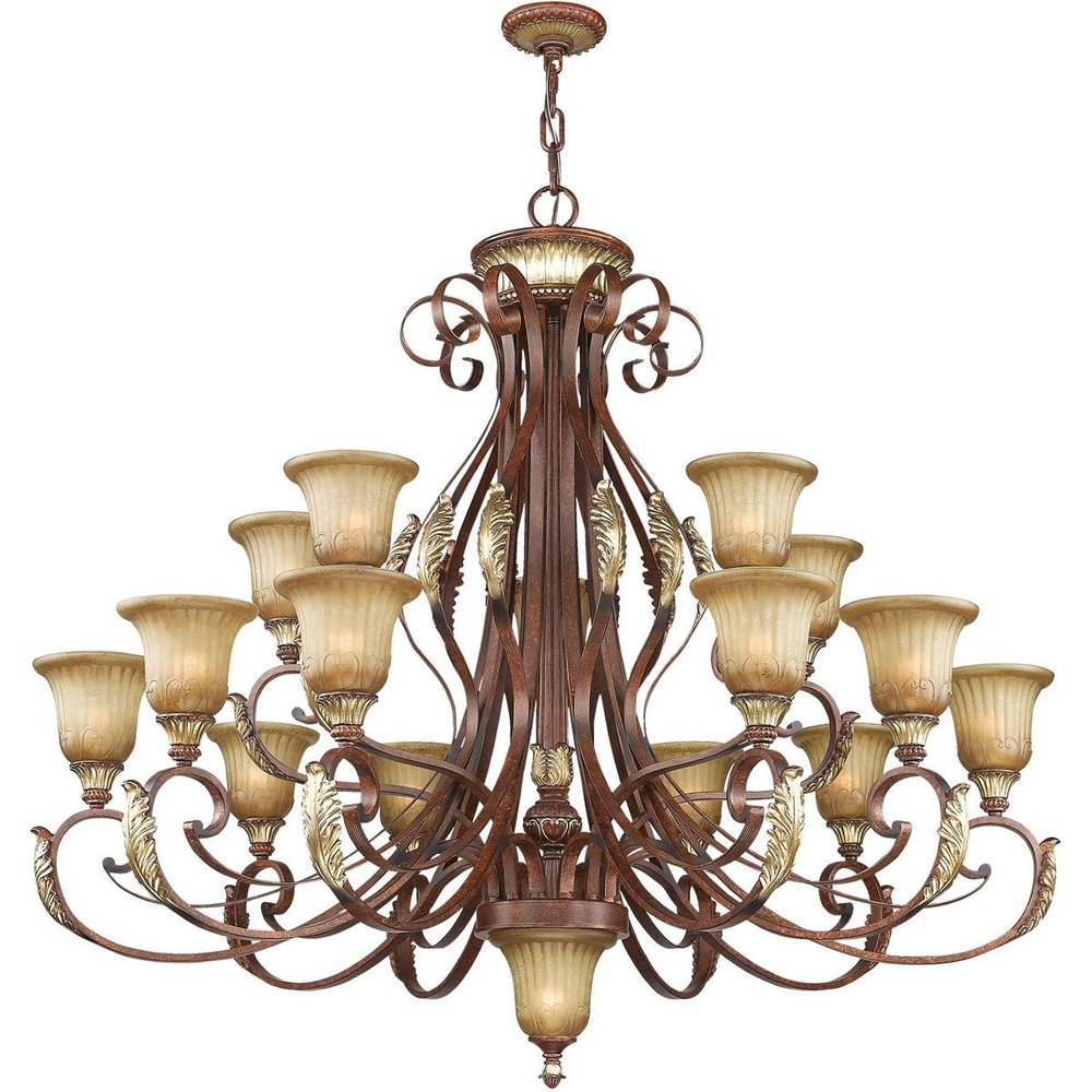 Multi Light Dimmable Chandelier With Shades