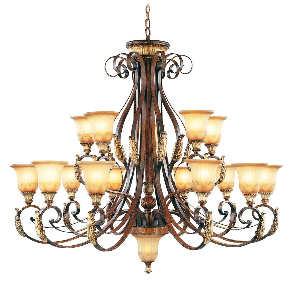 Multi Light Dimmable Chandelier With Shades