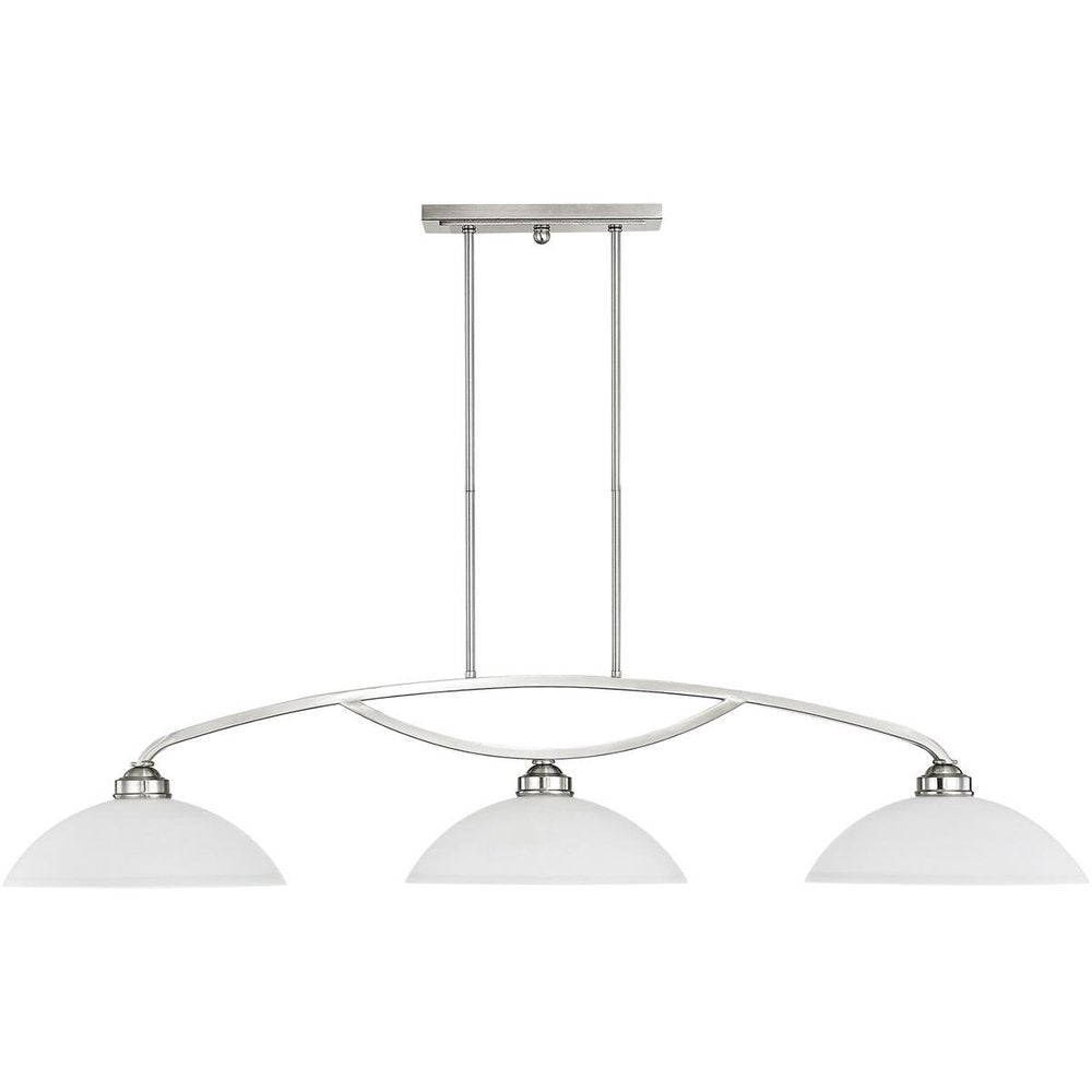 Three Light Dimmable Chandelier With Shades