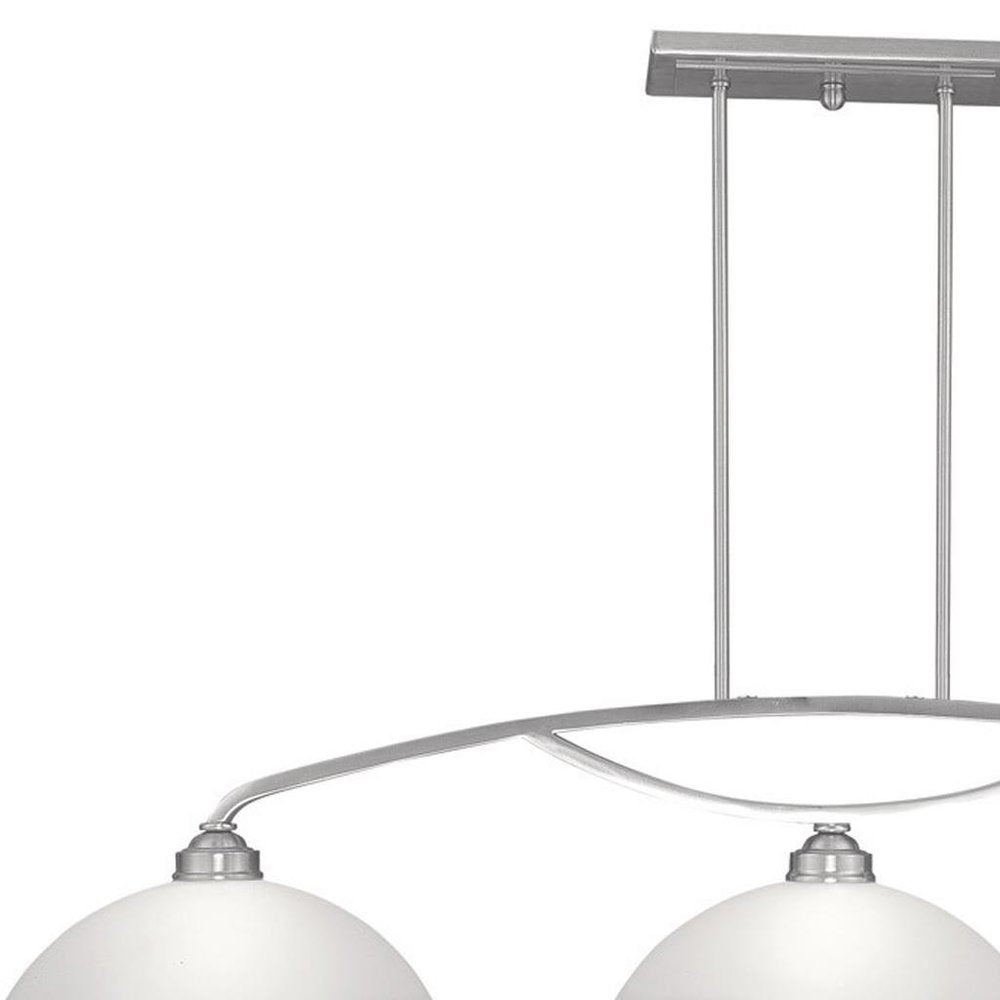 Three Light Dimmable Chandelier With Shades