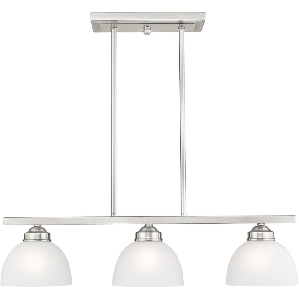 Three Light Dimmable Chandelier With Shades