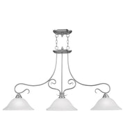Three Light Dimmable Chandelier With Shades
