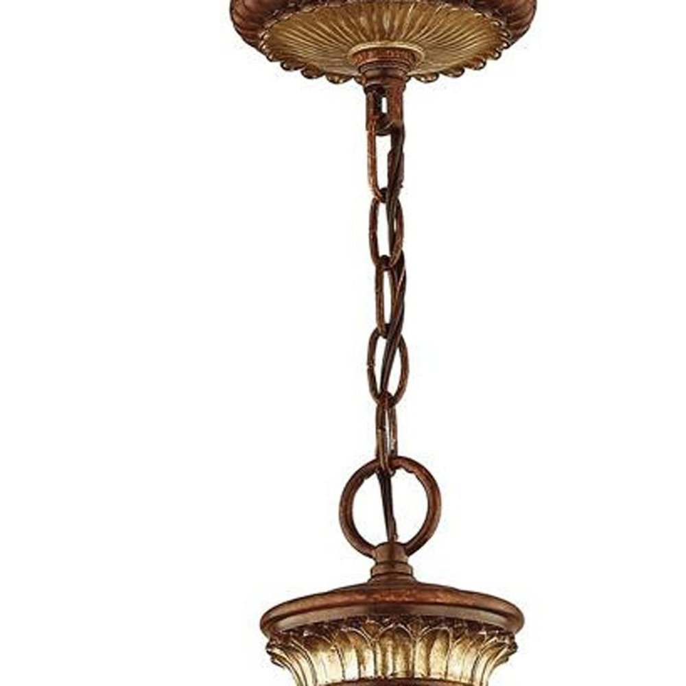 Bronze Four Light Metal Dimmable Chandelier With Shades